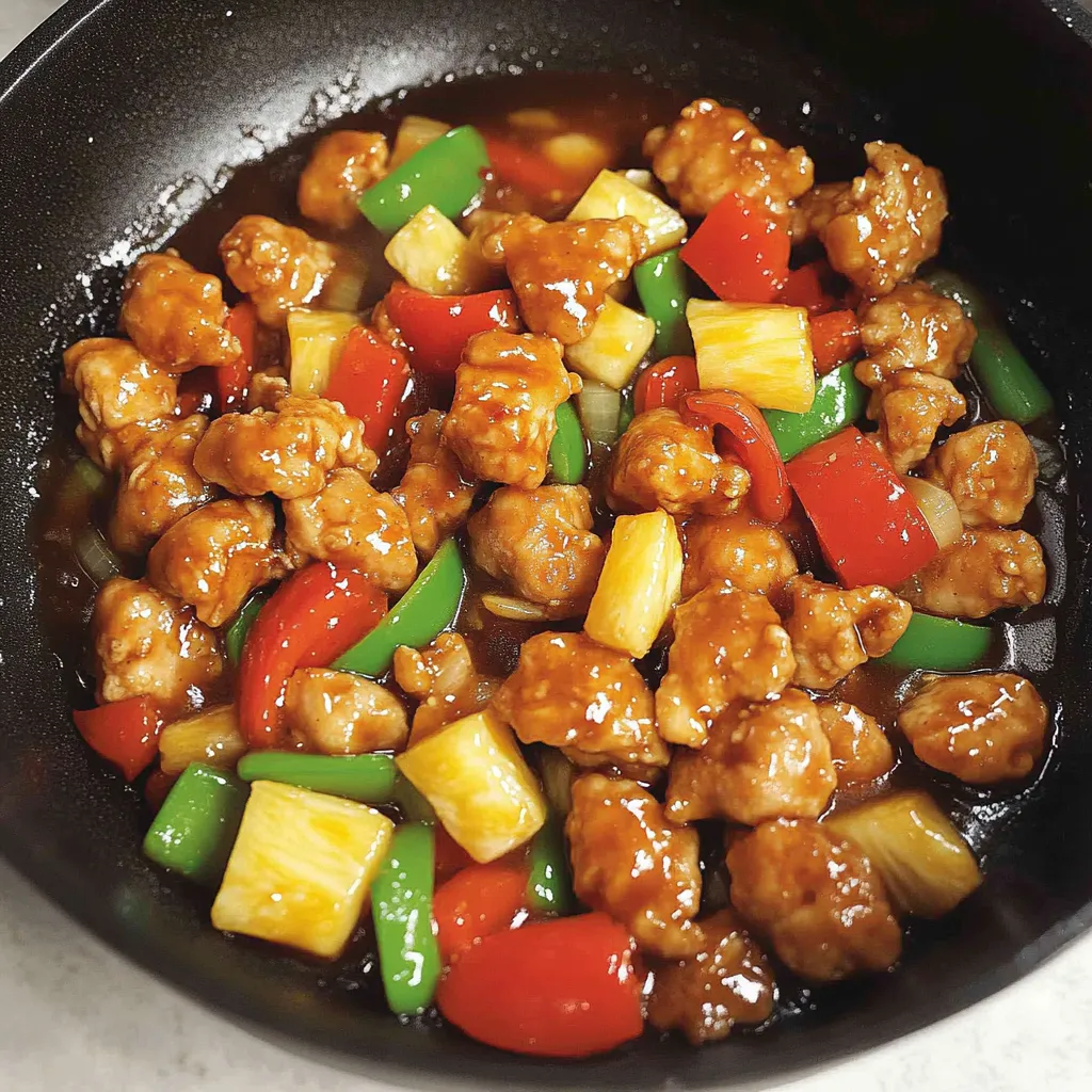 Homemade Crispy Sweet & Sour Chicken Without Deep Frying